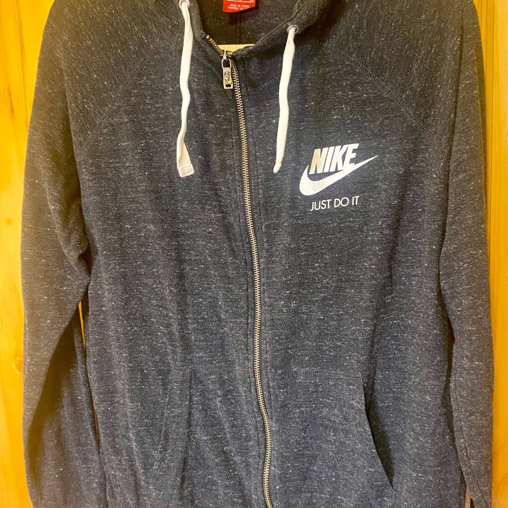 Nike Charcoal Zip-Up Hoodie